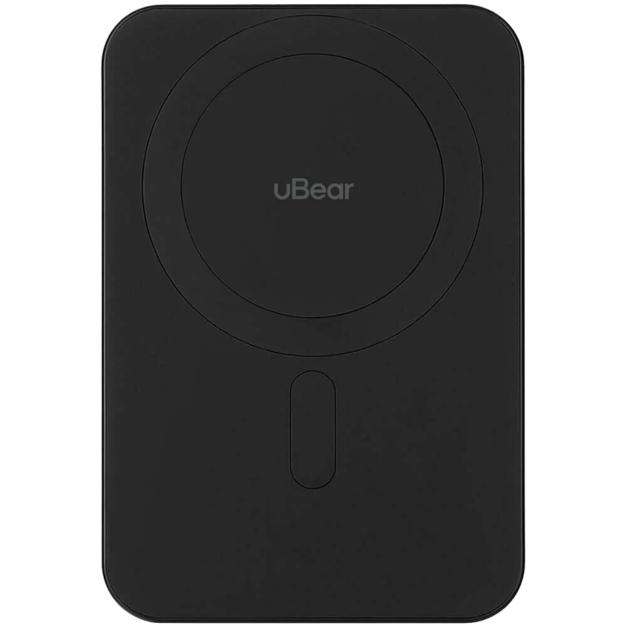 Внешний аккумулятор uBear Slide Power bank 10000mAh, PD20W, Qi2, черный