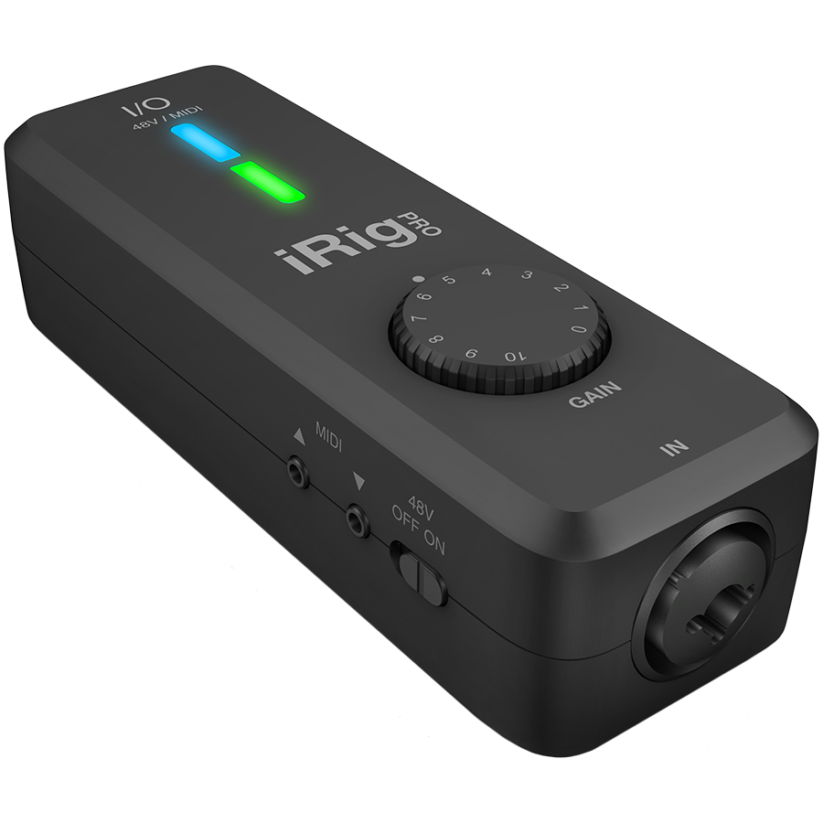 IK Multimedia iRig PRO I/O – универсальный мобильный аудио/MIDI-интефейс для работы с MAC и устройствами на платформе iOS.