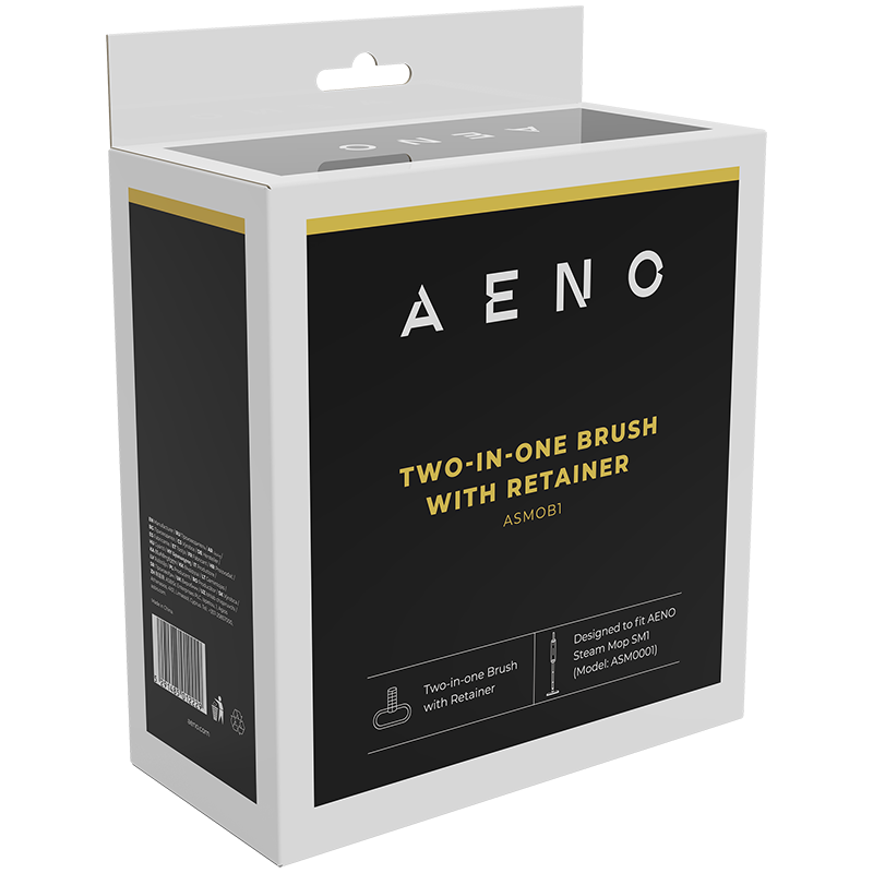 AENO  для SM1Two-in-one oval brush для steam mop SM1 (Brush with Retainer, Cloth Cover, Foam Pad included)