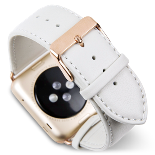 Ремешок DBRAMANTE1928 Copenhagen для Apple Watch 38мм Copenhagen StrapРемешок Copenhagen с застёжкой золотого цвета Мраморно-белый38/40/41 mm