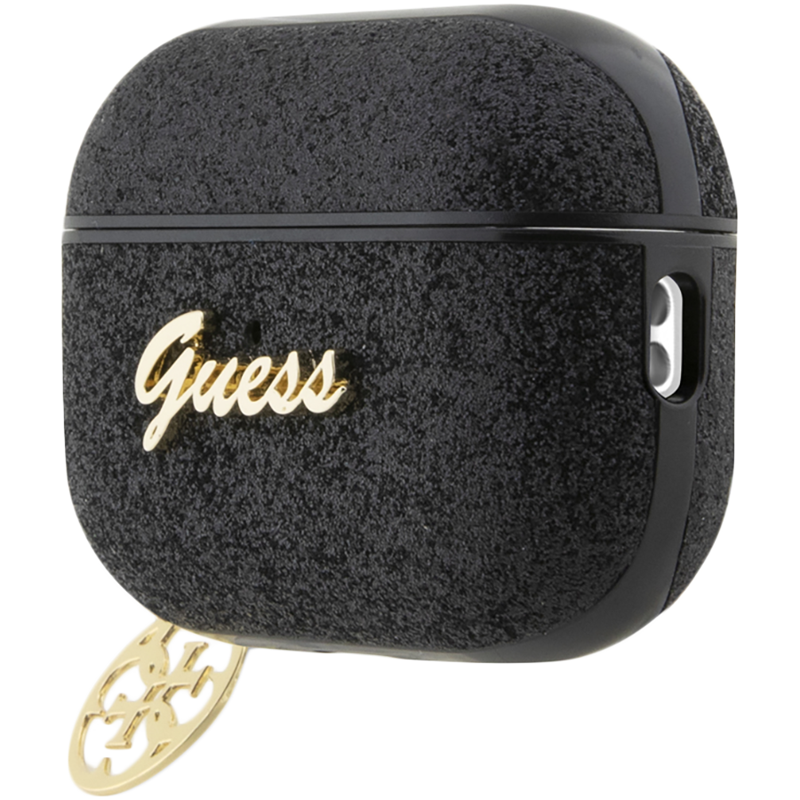Чехол GUESS Glitter flakes  Чёрный для AirPods Pro (Gen2)