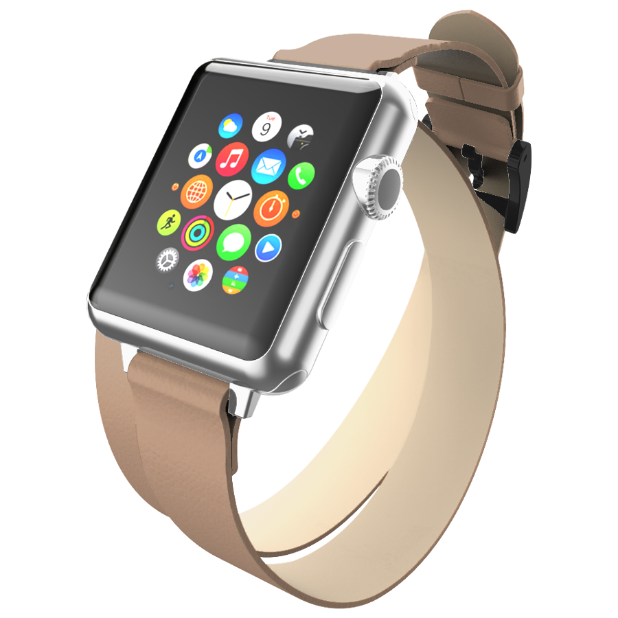 Ремешок INCIPIO Reese Double Wrap Watch Band для Apple Watch 38мм Reese Double Wrap Watch BandРемешок Reese Double Wrap Тёмно-серый38/40/41 mm