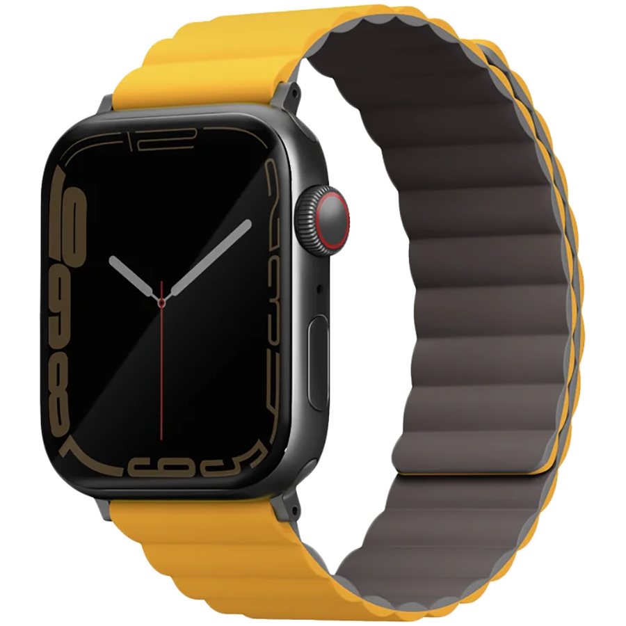 Ремешок Uniq для Apple Watch 49/45/44/42 mm Revix reversible Magnetic Mustard/Khaki
