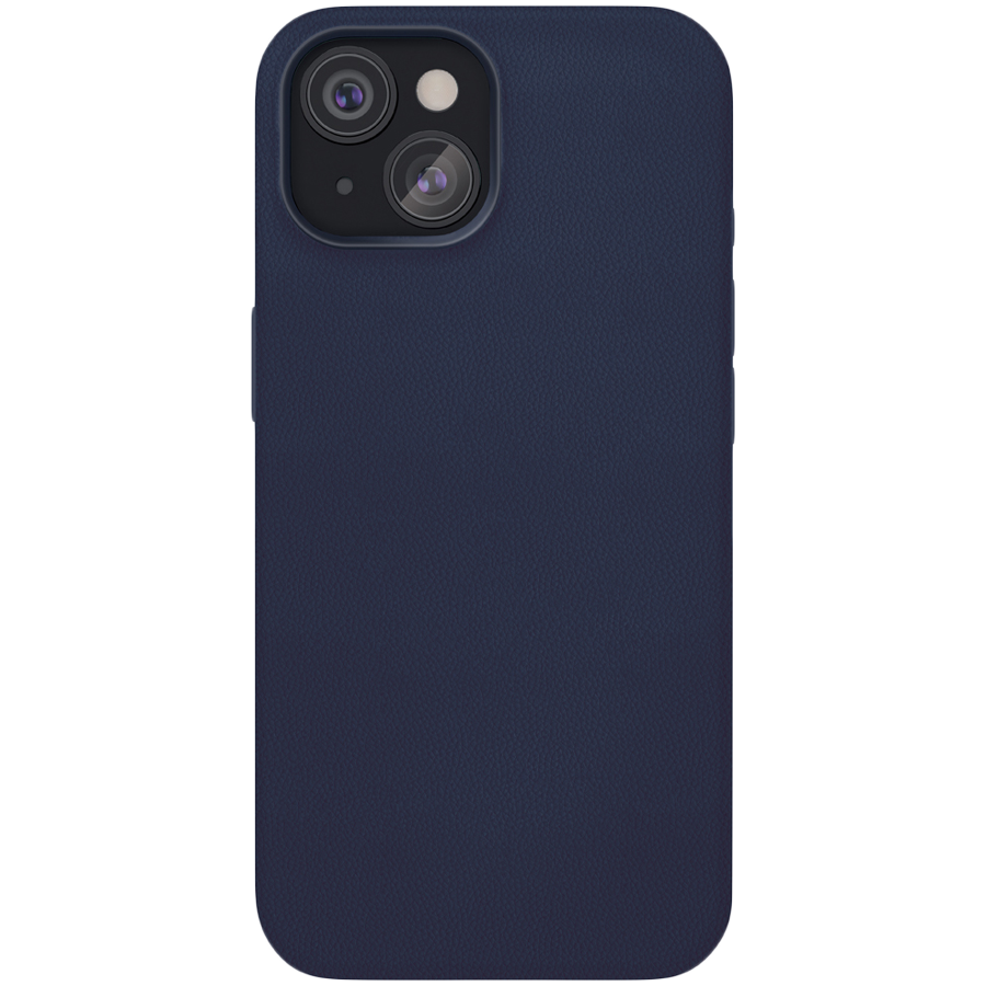 Чехол защитный  vlp  Ecopelle Case с MagSafe для iPhone 15  синий