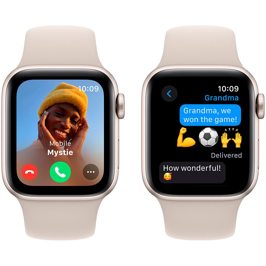 Apple Watch SE GPS Gen.2 Спортивный ремешок Starlight, M/L, 40мм, Starlight