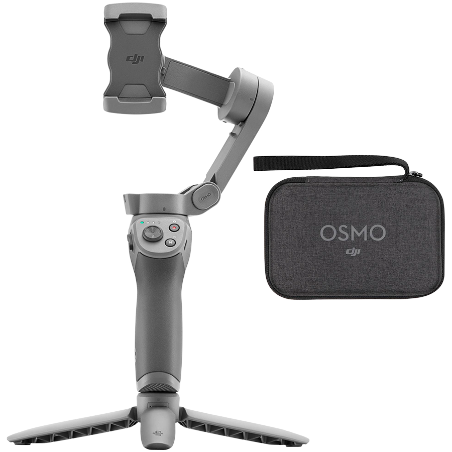DJI 3-осевой стабилизатор Osmo Mobile 3 позволяет осуществить плавную и стабильную съемку на мобильный телефон