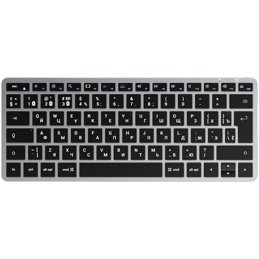 Беспроводная клавиатура Satechi Slim X1 Bluetooth Keyboard-RU. Раскладка - Русская. Цве