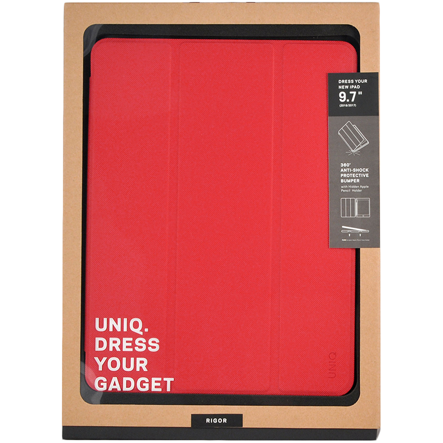 Чехол UNIQ Rigor  Красный для iPad (5-го и 6-го поколения)