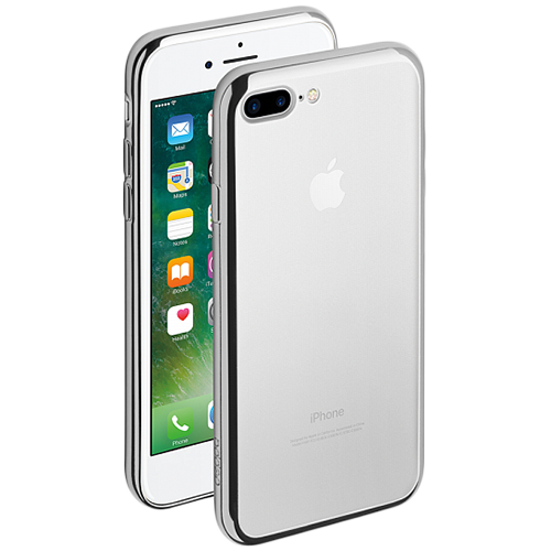 Защитный чехол DEPPA Gel Plus Серебристый для iPhone 7 Plus/8 Plus