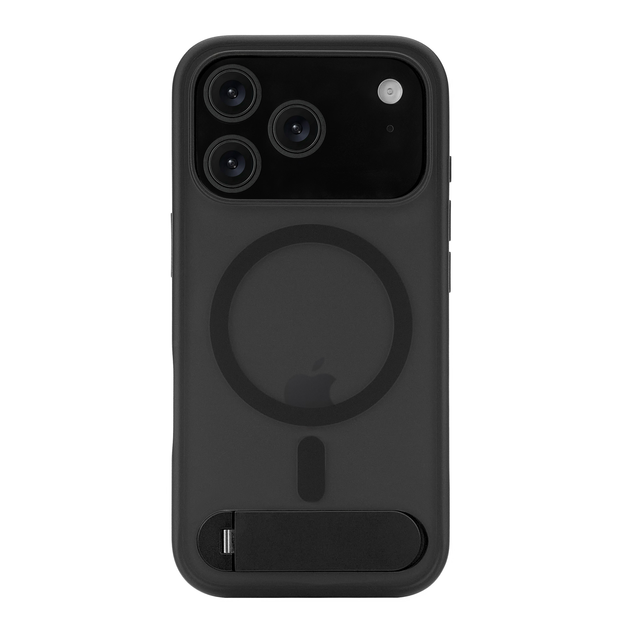 Чехол защитный uBear Stand 360° Mag Case для iPhone 17 Pro, MagSafe совместимый, силикон, софт-тач, черный