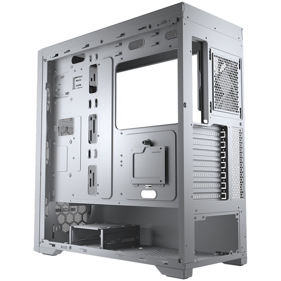 Корпус COUGAR GAMING Midi Tower,  ATX, 7 слотов, USB 3.2 Gen 2, USB 3.0, USB 2.0, Разъем для гарнитуры, Защитное антивандальное закаленное стекло, Reset Button, Светодиодный индикатор, PSU optional, Window, Поддержка системы жидкостного охлаждения, Airflo