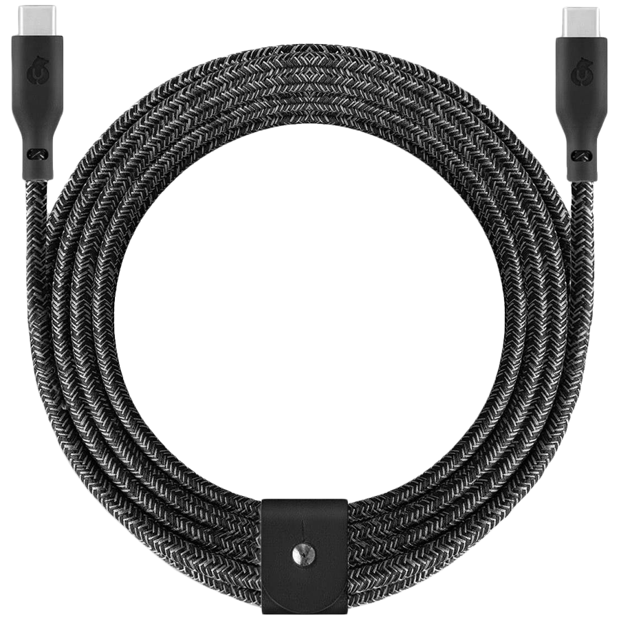 Зарядный кабель uBear Trend, USB-C|USB-С, 140Вт, 2,4м, Черный