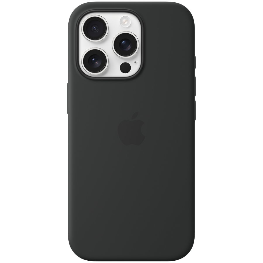 Чехол iPhone 16 Pro Silicone Case with MagSafe - Black Model A3315