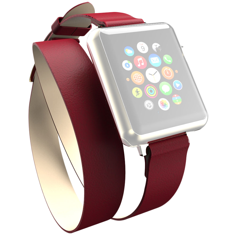 Ремешок INCIPIO Reese для Apple Watch 42мм Reese Double Wrap bandРемешок Reese Double Wrap Красный42/44/45 mm