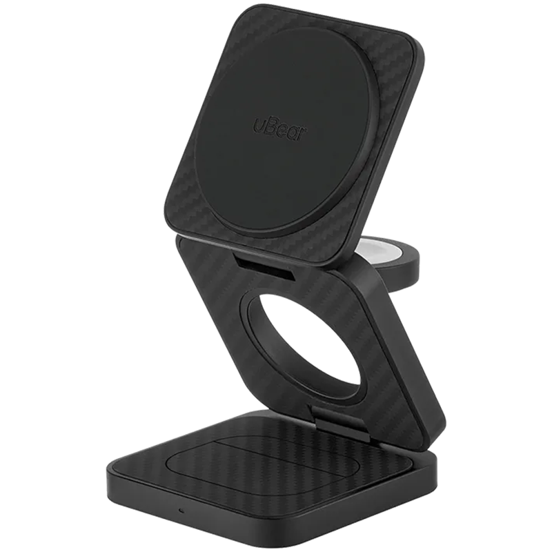 Беспроводное зарядное устройство с поддержкой MagSafe, uBear Balance, материал Кевлар