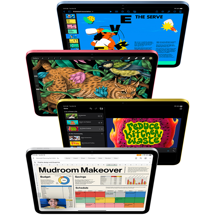 iPad 10.9 10 Gen, 64 ГБ Wi-Fi 2022, Серебристый