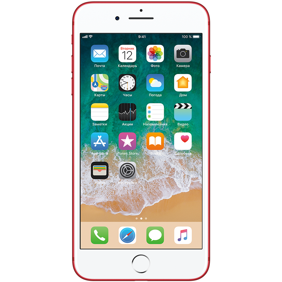 iPhone 7 Plus, 128 ГБ, Красный