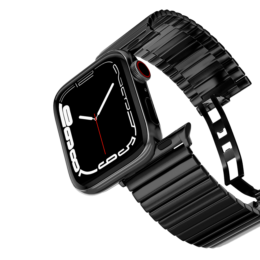 Ремешок из нержавеющей стали Casetify Monolink для Apple Watch 38/40/41, черный