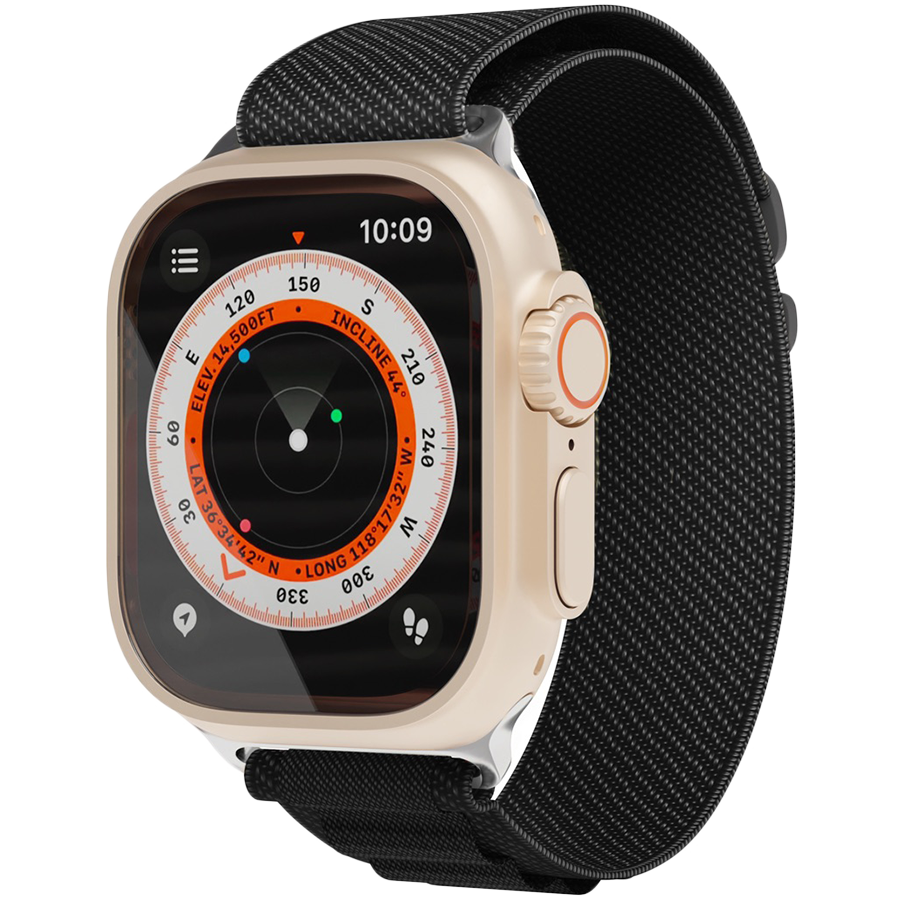 Ремешок нейлоновый Extreme Band "vlp" для Apple Watch 42/44/45/49mm, черный