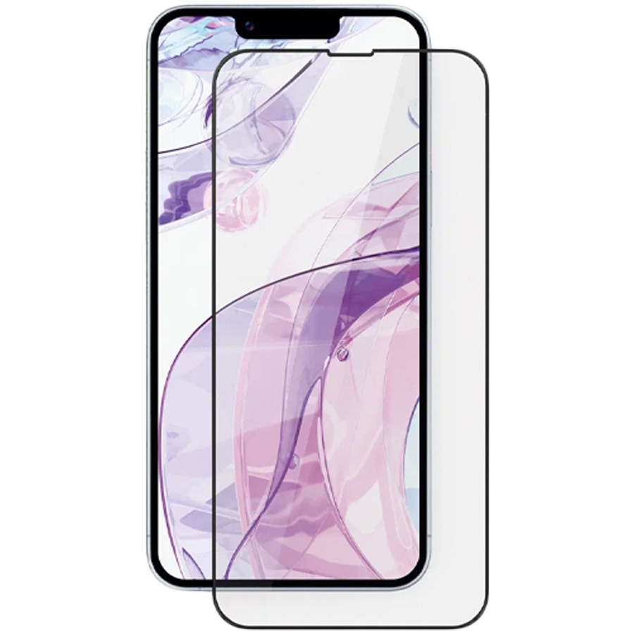 Стекло защитное 2.5D VLP M-Glass для iPhone 15 ProMax с черной рамкой, матовое