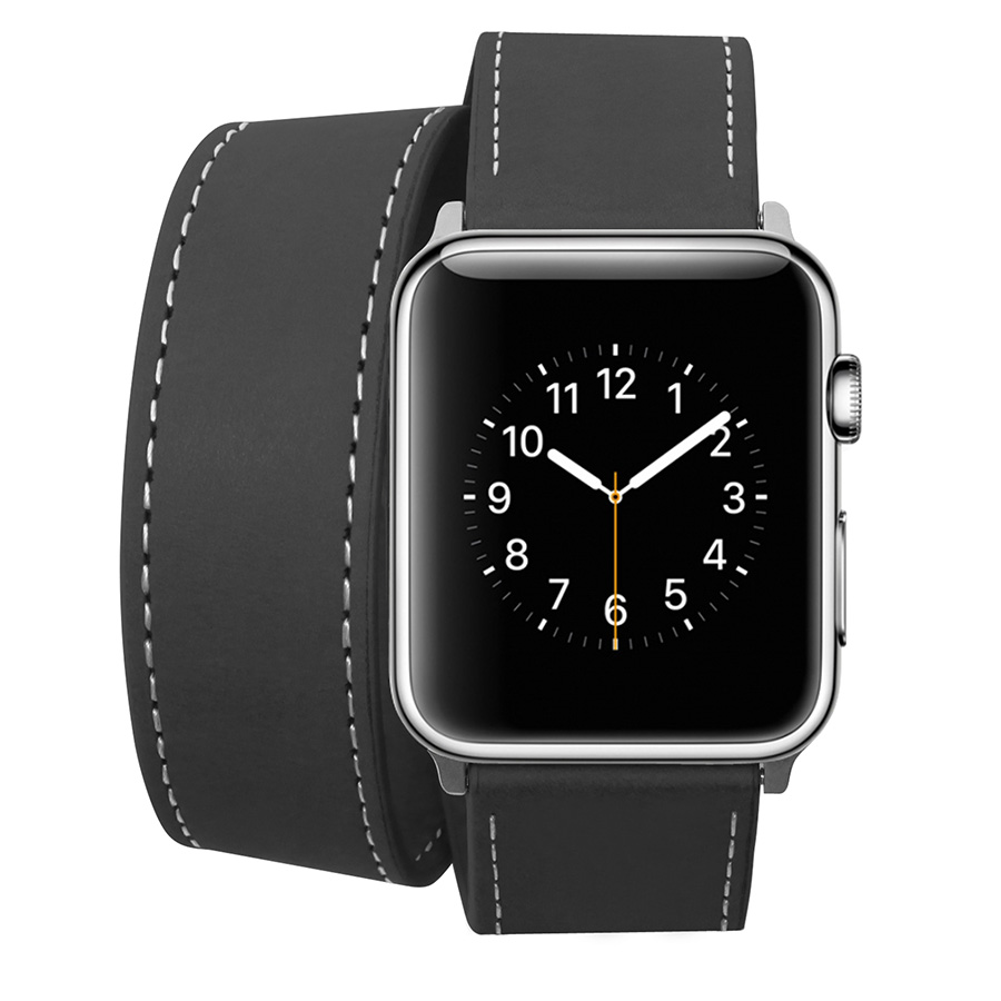 Ремешок COZISTYLE Double Tour Leather Watch bandКожаный ремешок Double Tour Чёрный42/44/45 mm