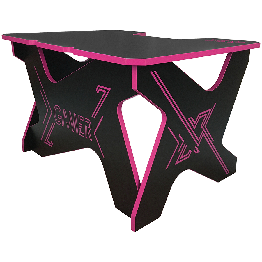GENERIC COMFORT Gaming table Gamer Mini Seven/DS/NB, Чёрный/Розовый