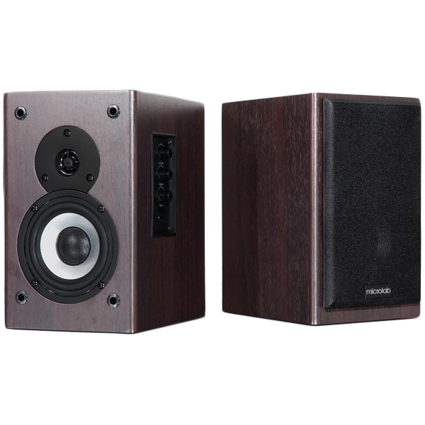 Акустическая система MICROLAB B-72 (12W х2, 45Hz-20kHz, Wood), Black