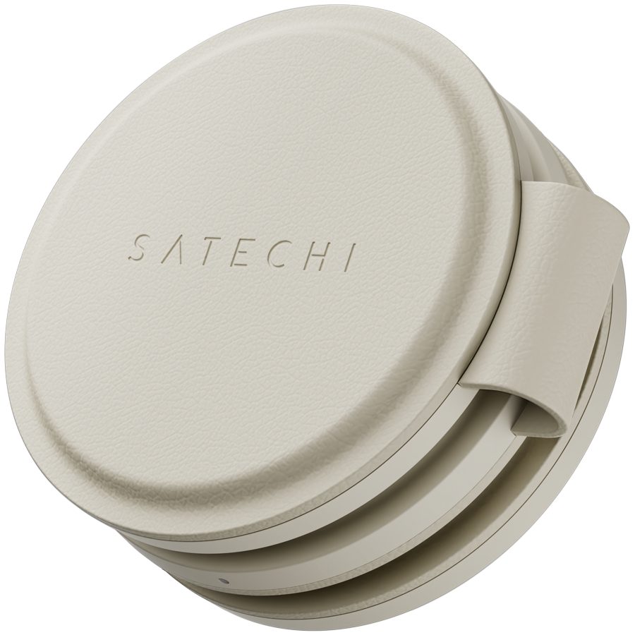Беспроводное зарядное устройство Satechi OntheGo 3-in-1 Charger, 15Вт, Песочный