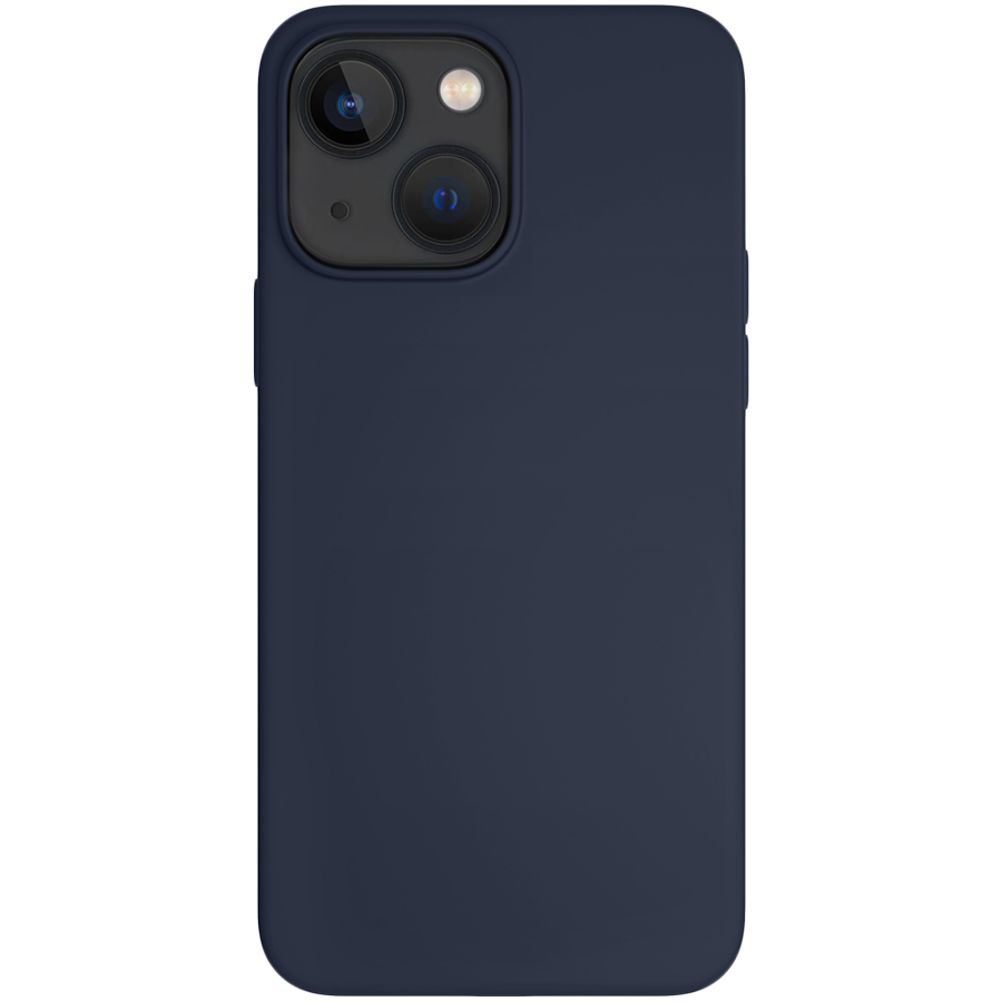 Чехол защитный VLP Silicone case with MagSafe для iPhone 14, темно-синий