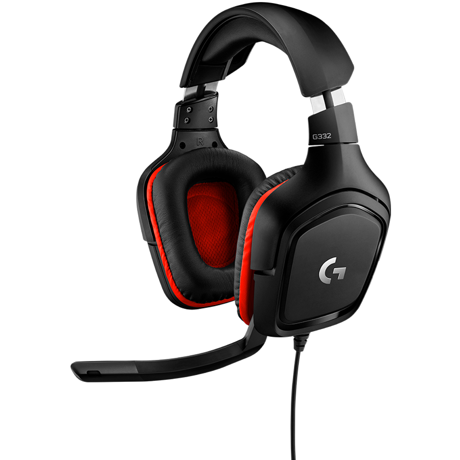 Игровая гарнитура Logitech G332 черн/красн, арт. L981-000757