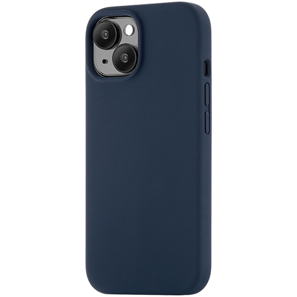 Чехол защитный uBear Touch Mag Case для iPhone 15, MagSafe совместимый, силикон , софт-тач, темно-синий