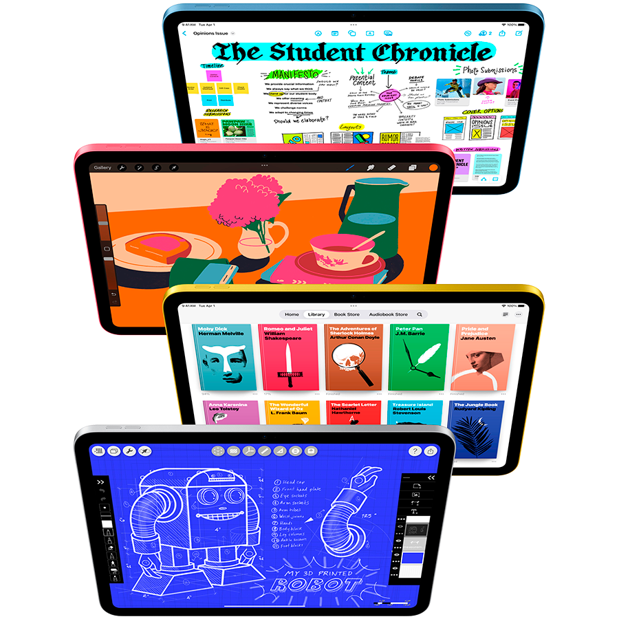 iPad A16, 128 ГБ Wi-Fi 2025, Розовый