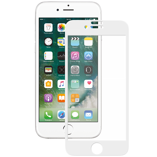 Защитное стекло DEPPA Asahi 3D для iPhone SE (2-го поколения)/8/7