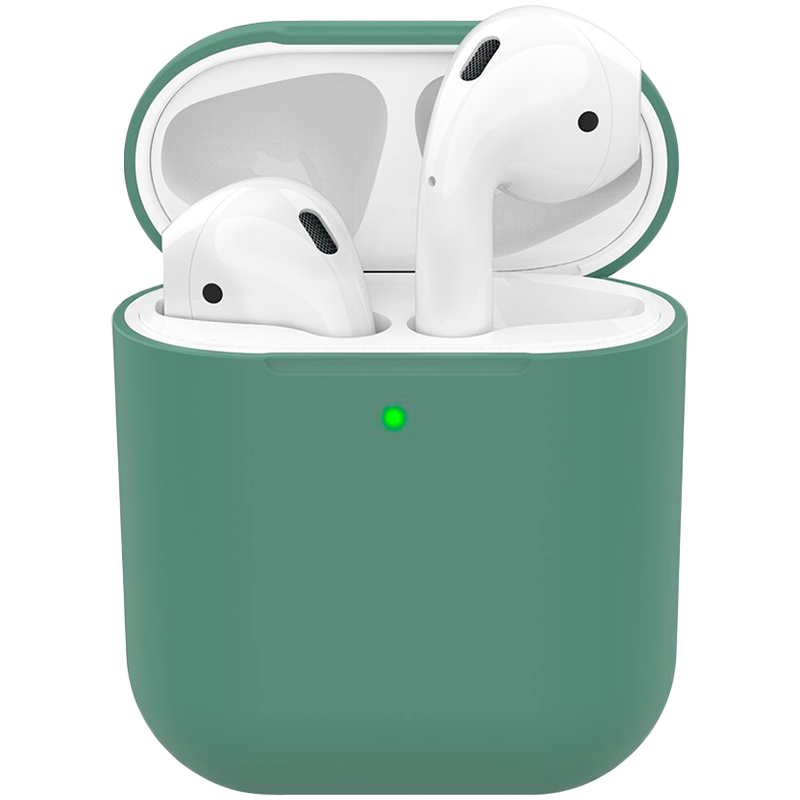 Чехол DEPPA Ultra Slim  Тёмно-зелёный для AirPods (Gen1/2)