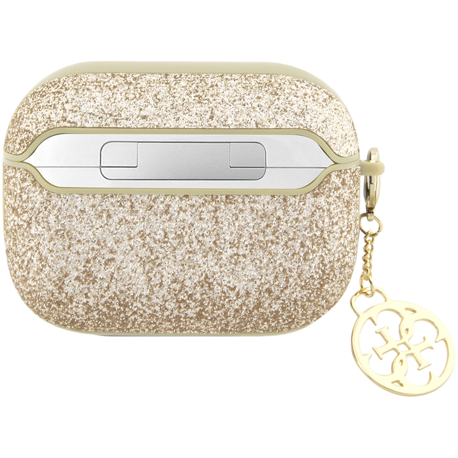 Чехол GUESS Glitter flakes  Золотой для AirPods Pro (Gen2)