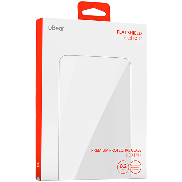 Защитное закаленное стекло UBEAR  для iPad (7-го, 8-го и 9-го поколения)