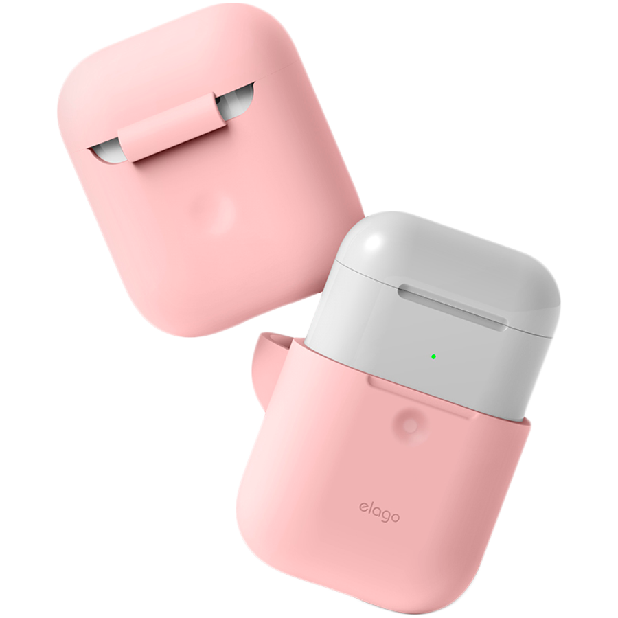 Чехол ELAGO A2 Силиконовый  Прекрасный розовый для AirPods (Gen1/2)