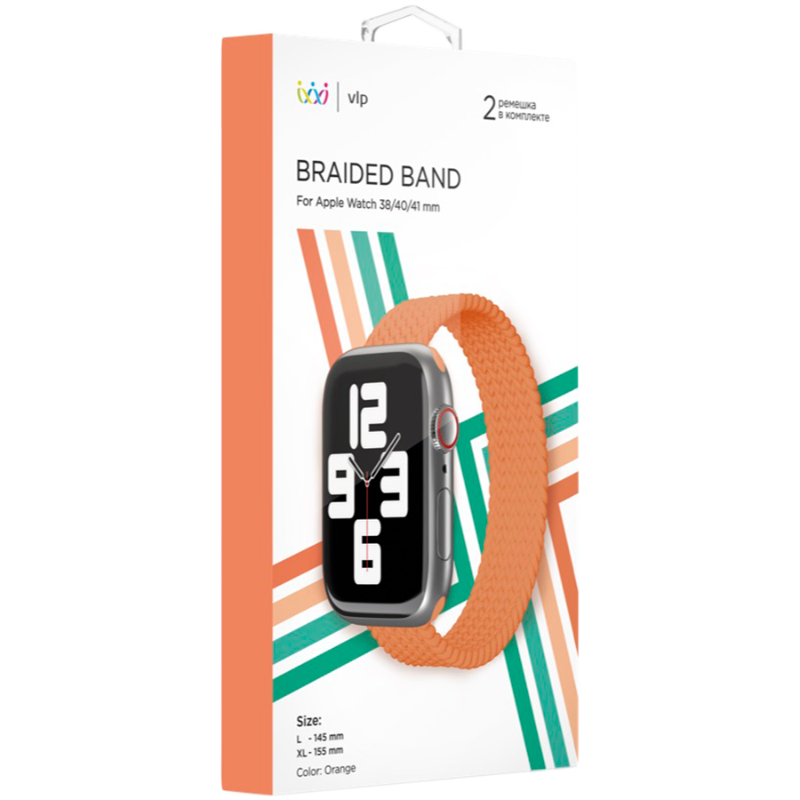 Ремешок VLP Woven nylon strap для Apple Watch 38/40/41 Woven nylon strap Оранжевый для Apple Watch 38/40/41 mm