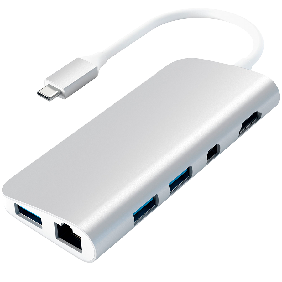 Адаптер Satechi Type-C Multimedia Adapter, Silver