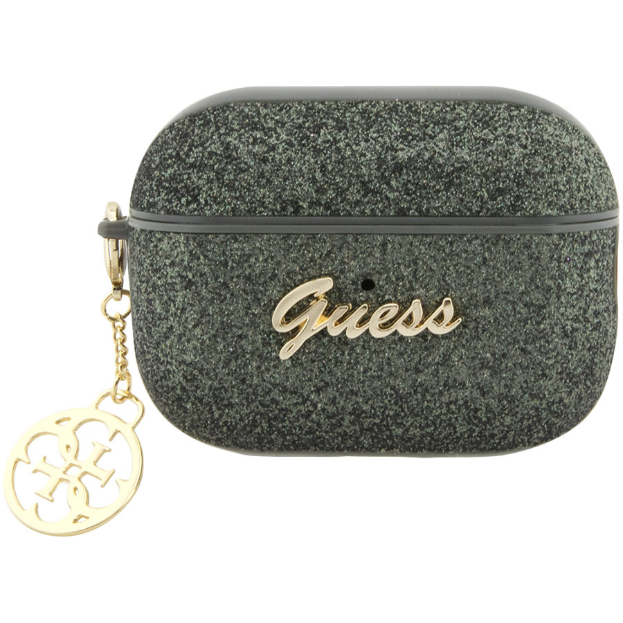 Чехол GUESS Glitter flakes  Зеленый для AirPods Pro (Gen2)