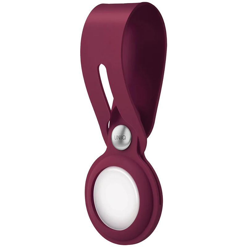 Чехол Uniq для Apple AirTag Vencer Silicone Maroon red