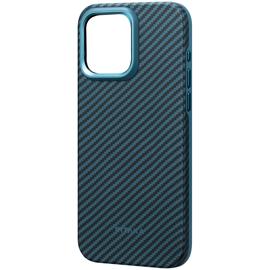 Защитный чехол PITAKA MagEZ Pro 4 с MagSafe Black/Blue Twill для iPhone 15