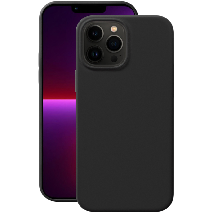 88105, Чехол Liquid Silicone Pro для Apple iPhone 13 Pro Max, черный, картон, Deppa