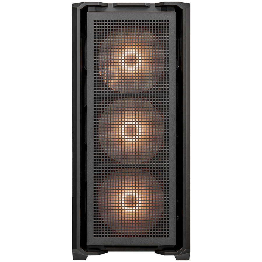 Корпус COUGAR GAMING MX600 Full Tower,  Extended ATX, 11 слотов, USB 3.2, USB 3.0, Аудио разъем, Power Button, Кнопка управления RGB, Светодиодный индикатор, PSU optional, Window, Поддержка системы жидкостного охлаждения, Вентиляторы с RGB подсветкой, Чёр