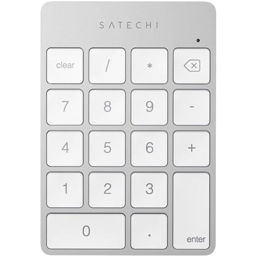 Цифровой блок клавиатуры Satechi Aluminum Slim Rechargeable Bluetooth Keypad, Silver