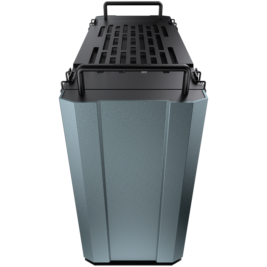 Корпус COUGAR GAMING Mini Tower,  Mini-ITX, 2 слотов, USB 3.1, Аудио разъем, USB 3.0, Алюминий, Power Button, Reset Button, Светодиодный индикатор, PSU optional, Поддержка системы жидкостного охлаждения, Handles, Железно-серый