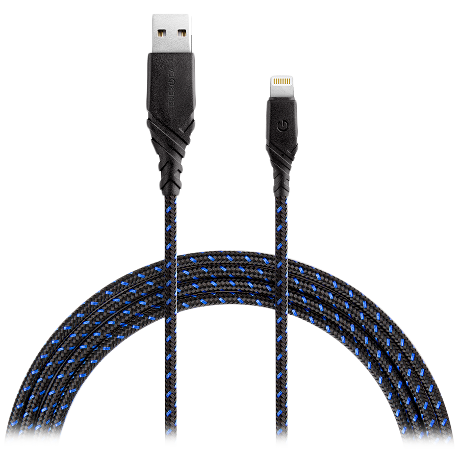 ENERGEA Кабель-переходник с USB на Lightning NyloGlitz