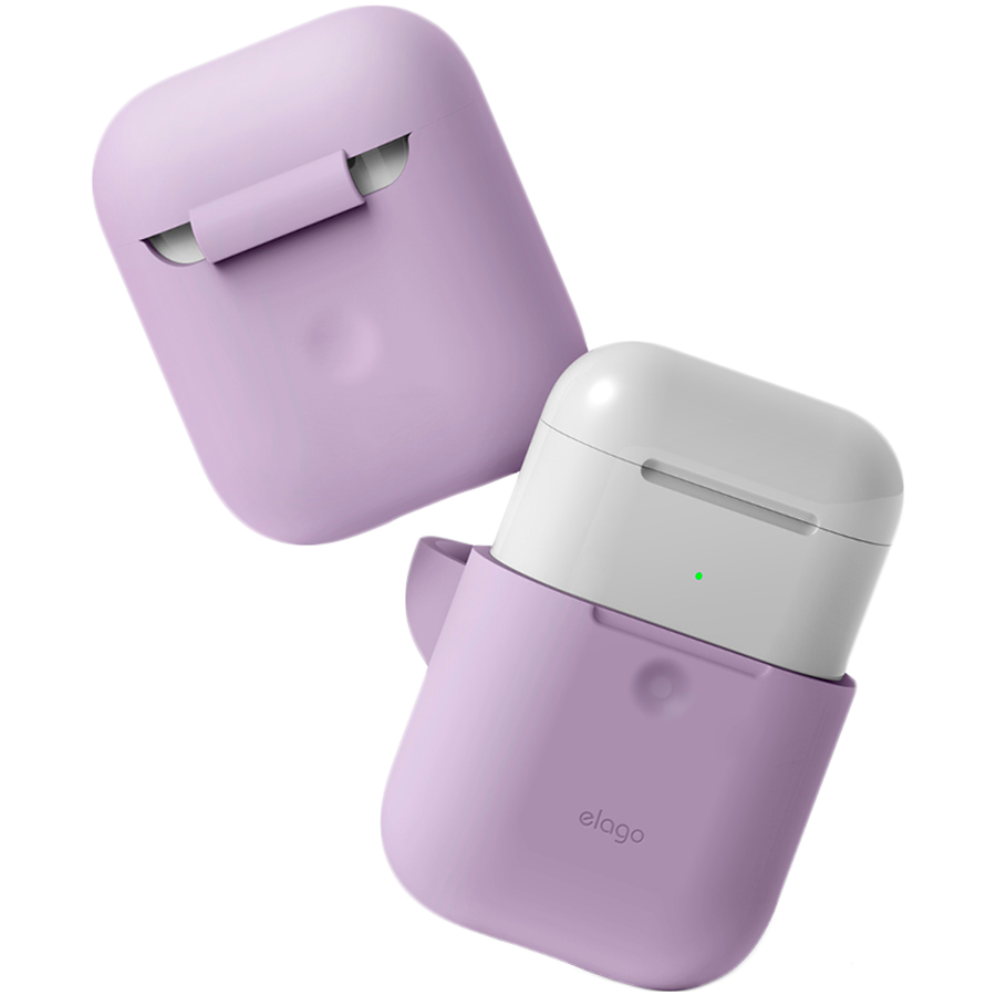 Чехол ELAGO A2 Силиконовый  Лаванда для AirPods (Gen1/2)