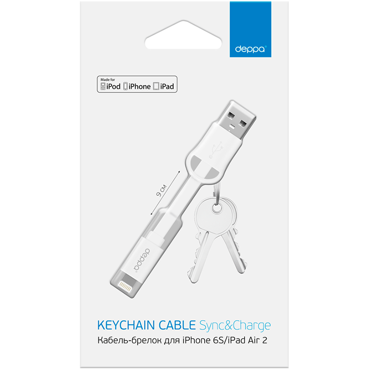 DEPPA Кабель-переходник с USB на Lightning