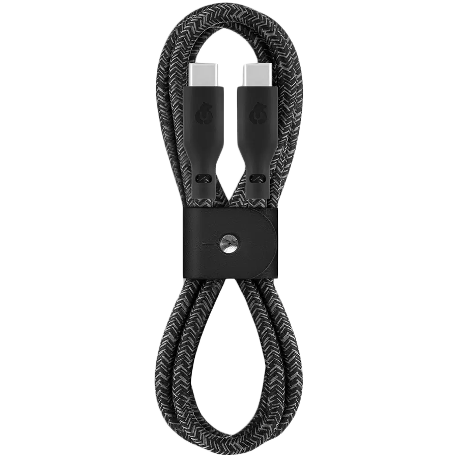 Зарядный кабель uBear Trend, USB-C|USB-С, 60Вт, 1,2м, Черный